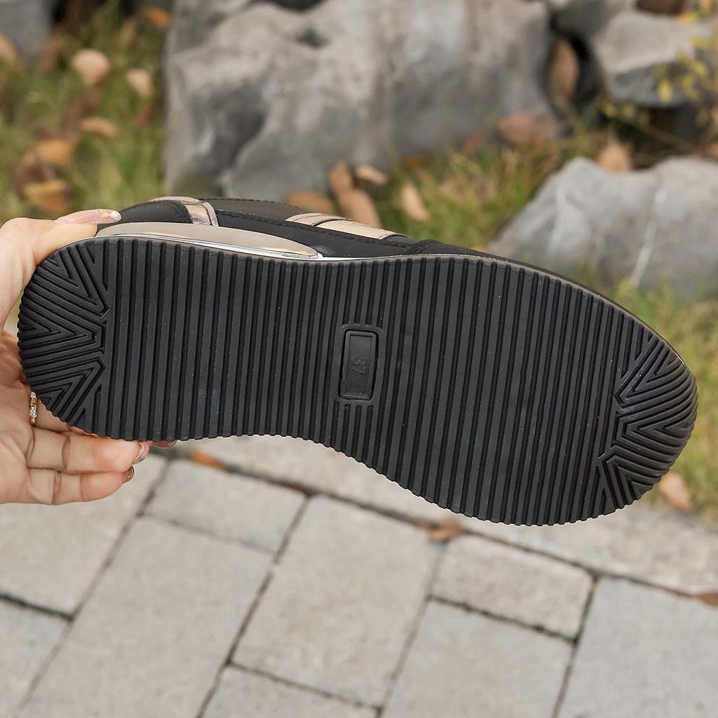 Thick-Soled Fashionable And Versatile Height-Increasing Casual Single Shoes Women'S Comfortable And Breathable Color-Matching Sports Shoes