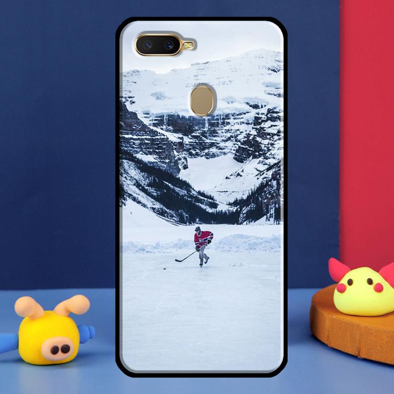 Спортивный чехол для хоккея на льду для Oppo A16 A76 A96 A58 A78 A98 A5 A9 A91 A15 A17 A77 A52 A72 A74 A94 A54S A57S
