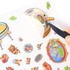 3D Miniaturized scene sticker three-dimensional sticker Adhesive Diy Hand Account Stick Labels Diary Album Scrapbooking material