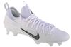 Huarache 9 Elite Low Lax FG, Mens White Football Cleats