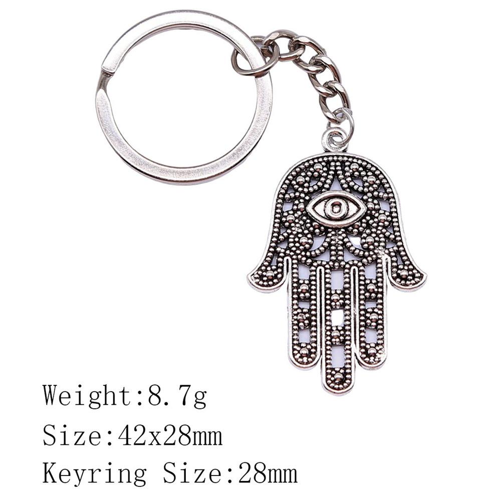 Брелок для ключей в виде сумки «Обратно в школу» с изображением руки Хамсы и глаза Гора, украшения для дома, крутой брелок