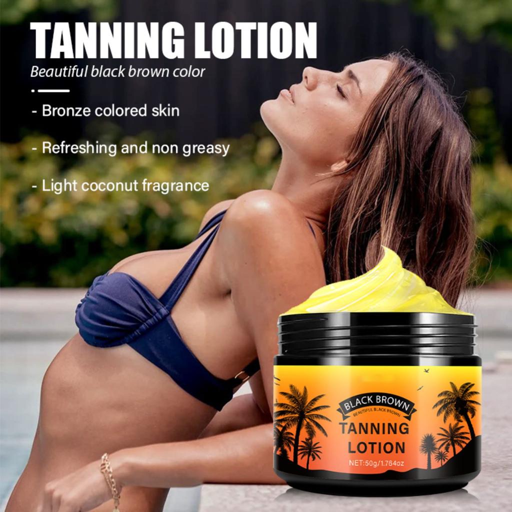 Интенсивный гель для загара, натуральный ускоритель загара, паста, гель, кремы для загара для соляриев и на открытом воздухе, 50 мл