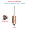 Nozzle For Flashforge AD5X New Upgraded Bimetallic Hardened Steel 0.25mm 0.4mm 0.6mm 0.8mm Detachable Nozzles 3D Printer Parts