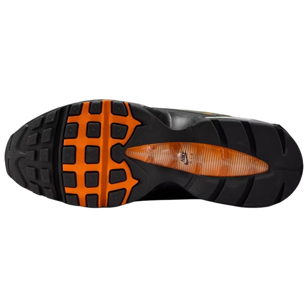 Nike Дышащие кроссовки для бега Air Max 95 Унисекс Черные с коричневым Кроссовки Повседневная обувь HQ1973-001