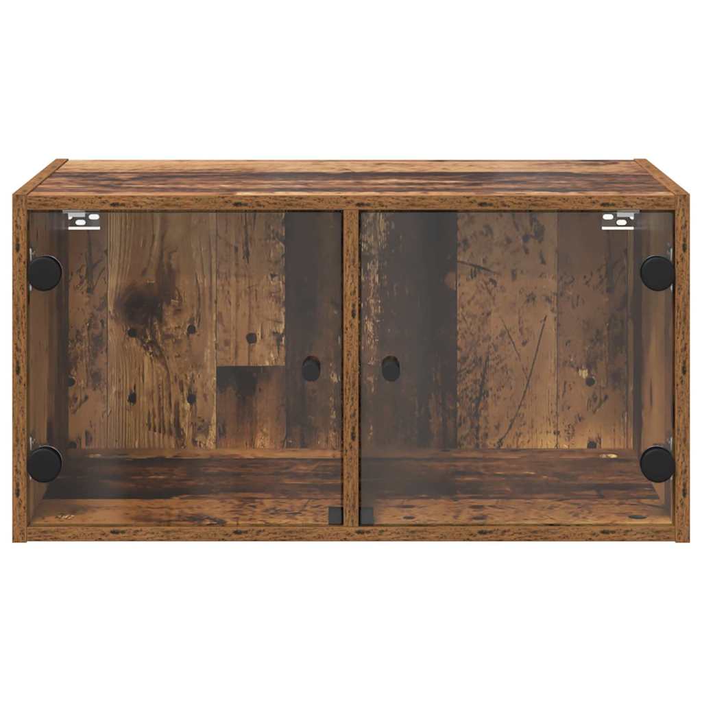 Wall Cabinets 2 pcs Reclaimed Wood Look 68 x 37 x 35 cm Particleboard