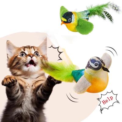 Игрушки для кошек для домашних кошек Интерактивная игрушка для кошек Реалистичная игрушка для кошек с птичьим звуком Мягкая игрушка для кошек Игрушка для кошек с кошачьей мятой Игрушка для котят