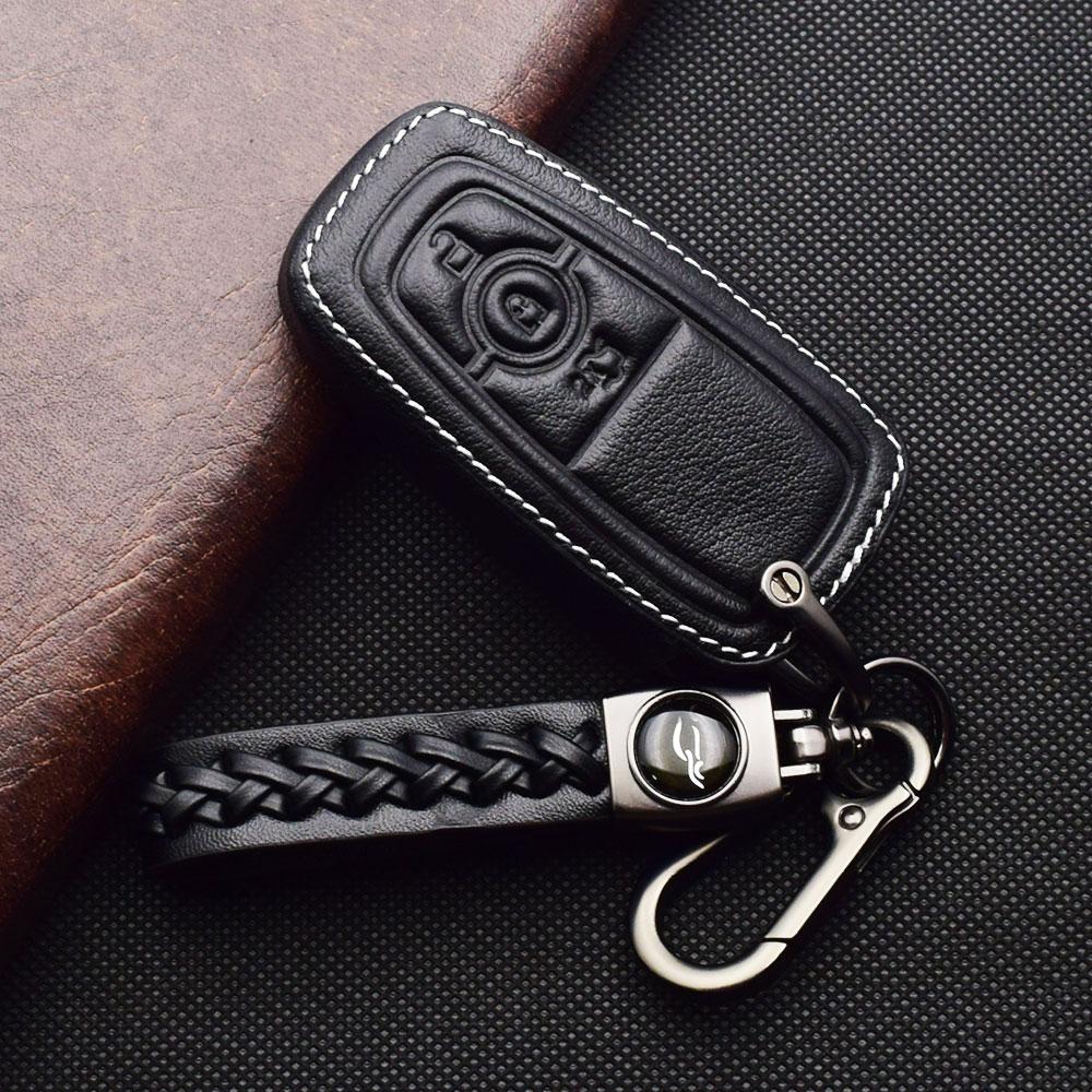 Кожаный чехол-сумка для ключа автомобиля, защитный чехол, аксессуары для Ford F150 F-250 F350 F-450 F-550 Explorer Fusion Mustang Edge