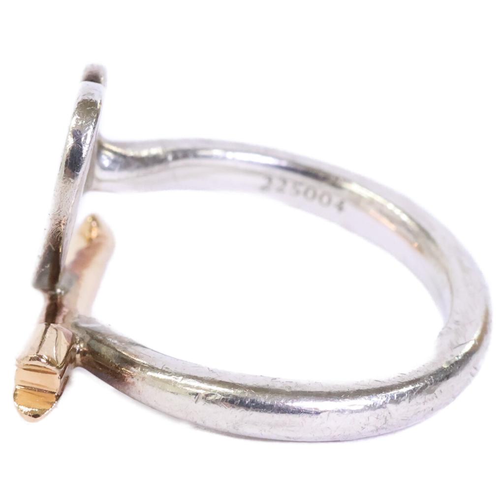 TIFFANY&Co. 70878577 Ag925 Au750 Return to TIFFANY & Co. Lovestruck Heart Tag Ring ring Silver & Rose GoldUsed