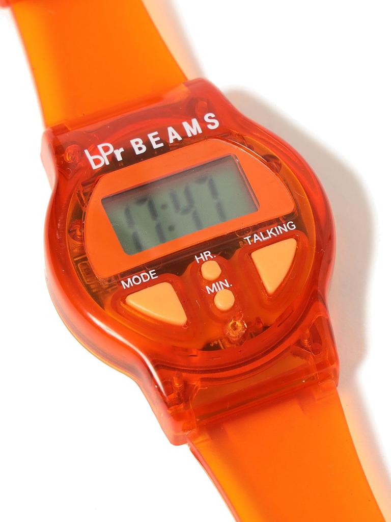 [BPR BEAMS] Наручные часы «СЕРИЯ BEAMS TALKING» TALKING WATCH Английский ОРАНЖЕВЫЙПРОЗРАЧНЫЙ ОДИН РАЗМЕР