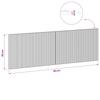 Wall Mounted Headboard ARNHEM Sonoma Grey Engineered Wood