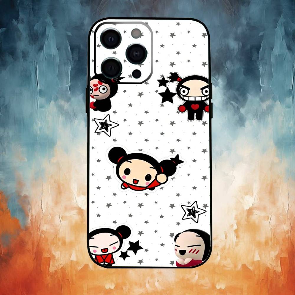 Милый Мультяшный Чехол для Телефона Pucca Силиконовый Мягкий Для IPhone 17,16,15,14,13,12,11,XS,Plus Pro Max