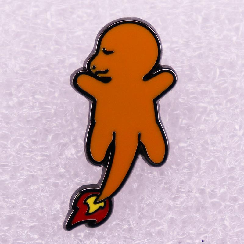 Anime Charmander Enamel Pin Cute Cartoon Lapel Pins for Clothes Backpacks Cool Badges Brooch Jewelry Gifts