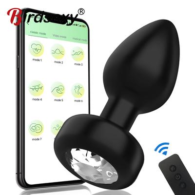 Приложение с дистанционным управлением, анальный вибратор, Bluetooth, Анальная пробка, мужской массажер простаты, женский мастурбатор, секс-игрушки для взрослых для женщин и мужчин, геев
