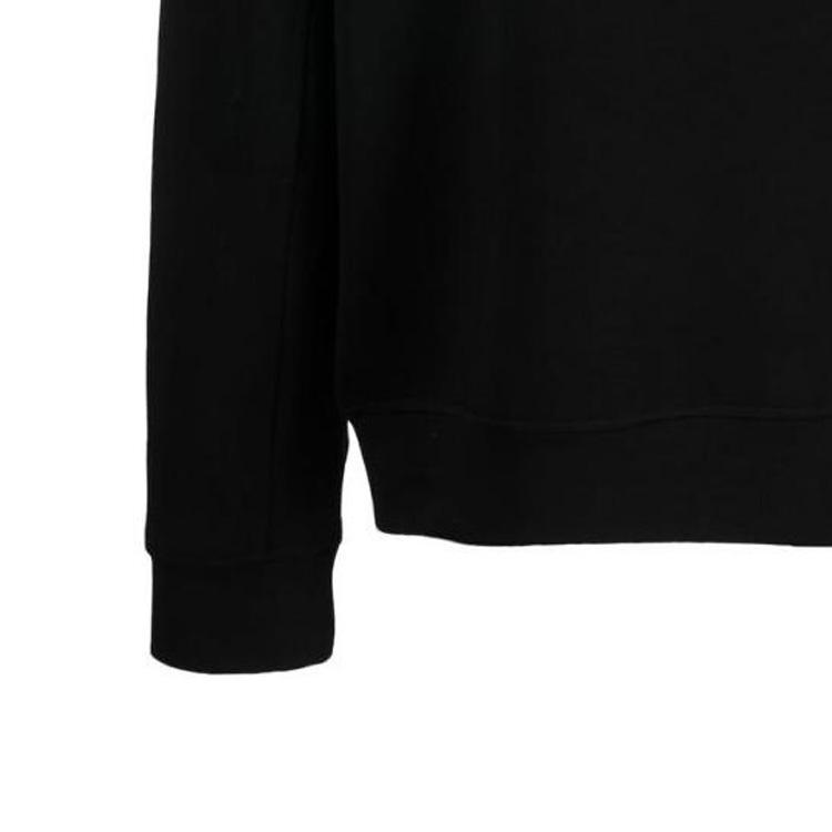 Emporio Armani FW22 Толстовка с длинным рукавом и капюшоном на шнурке с вышитым логотипом Мужская толстовка Черный 6L1MB1-1JHSZ-0999
