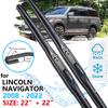 Автомобильный передний дворник для Lincoln Navigator L лимузин 2017 2018 2022 дворники лобового стекла