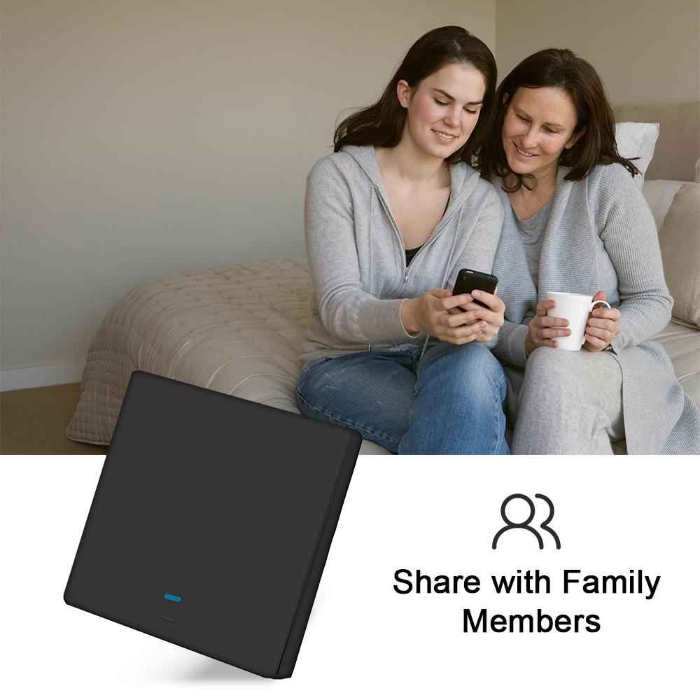 Умный переключатель Wi-Fi, переключатель света, кнопочный голосовое управление, пульт дистанционного управления, совместимость с сенсорным управлением