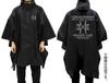 Girls Panzer Final Chapter Kuromori Mine High School Rain & Girls' Poncho/BLACK