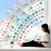 Whaline 9 Sheets Polka Dots Window Clings Back to School Colorful Circle Dots Window Stickers Large Small Round Polka Dot Double-Sided Windows Decals