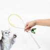 Переключаемый Узор Бабочка Кошачья Удочка Интерактивная Игрушка Съемная Ручка Автоматическая Игрушка-Дразнилка для Кошек Вращение на 360° 2026