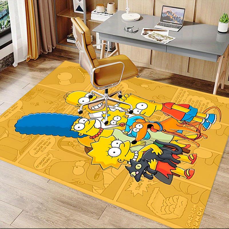 1pc Simpsons Family Portrait Carpet for Playroom Bedroom Living Room Sofa Home Decor,kids Game Area Rug Non-slip Floor Mat Y72997