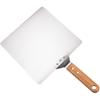 Square Shovel with Wooden Handle Cake Dispenser Baking Tool Pizza Cutter 10 Inch Stainless Steel Pizza Safe Transfer
