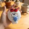 Cartoon Plush Seal Keychain Fluffy Penguin Doll Pendant Stuffed Keychain Animal Plush Pendant Gift
