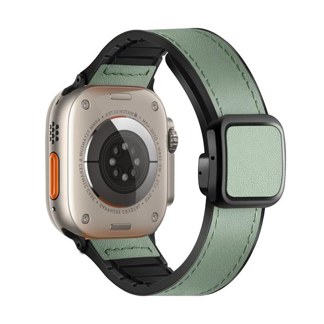 Ремешок для Apple Watch 45мм 44мм 49мм 42мм 40мм 41мм Магнитный кожаный браслет correa iWatch Series 9 8 7 6 5 4 3 SE Ultra 2