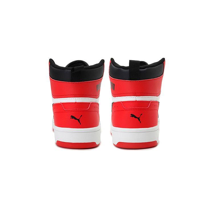 Puma Rebound Joy Кроссовки для детей старшего возраста Черный Белый Красный Kids Sneakers High-Risk-Red 374687-03