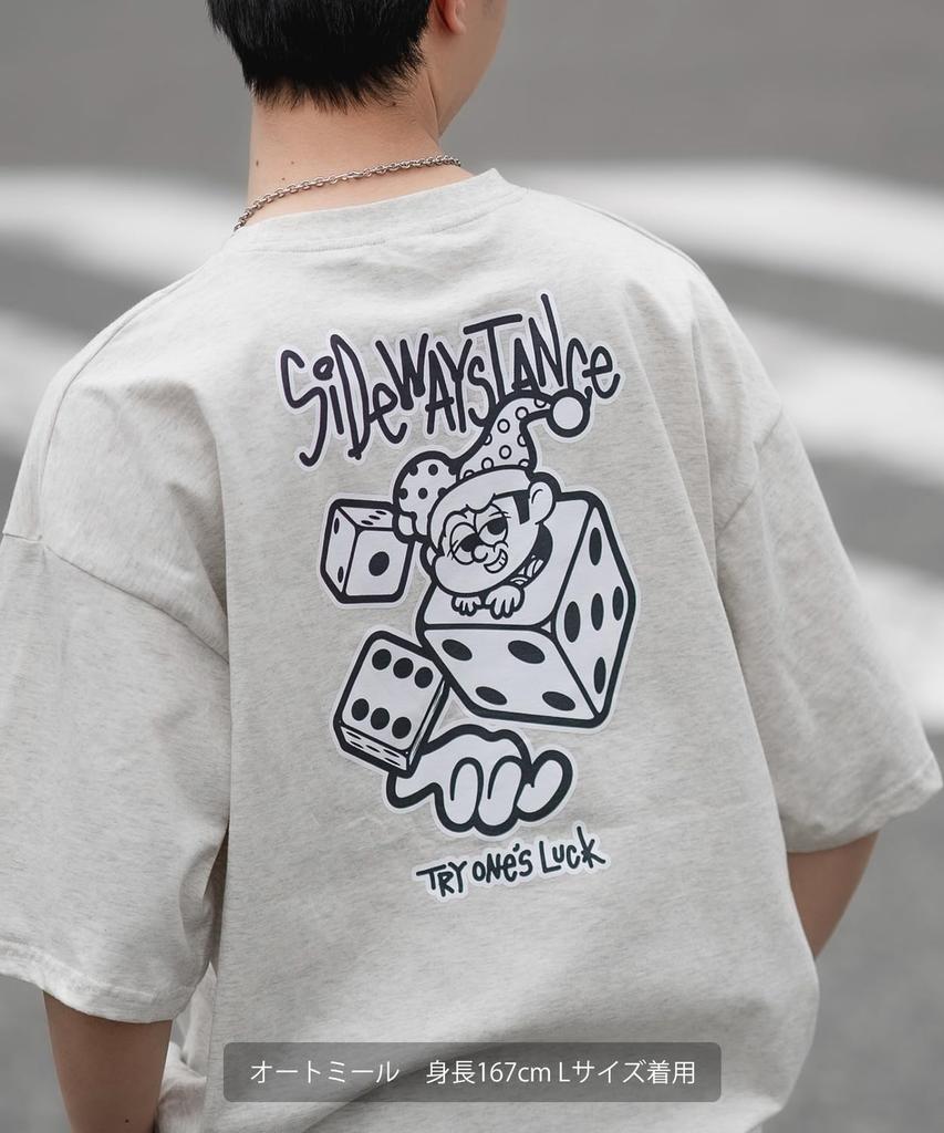 IMPROMES SIDEWAYSTANCE Men's Short Sleeve Die Print T-Shirt, Black, 70121