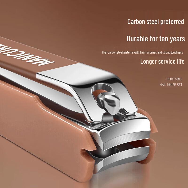 Премиальный набор кусачек для ногтей с защитой от брызг и ухочисткой - Портативный для мужчин и женщин