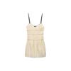 Solid Color Mid-Rise Short Camisole Dress Women Dresses White 7200304-712