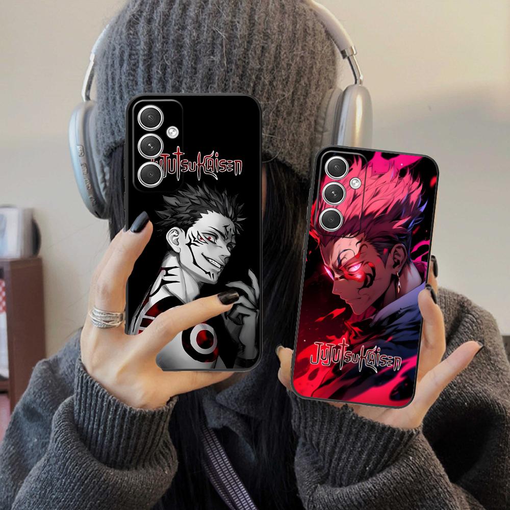 Jujutsu Kaisen Sukuna Mobile Phone Case for Samsung Galaxy S26 S25 S24 S23 S22 S21 S20 Note20 Plus FE Ultra Colorful Cover