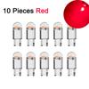 10 PCS Car LED COB Bulb T10 W5W Signal Light 12V 7500K White Auto Interior Dome Reading License Plate Lamps Wedge Side Bulbs