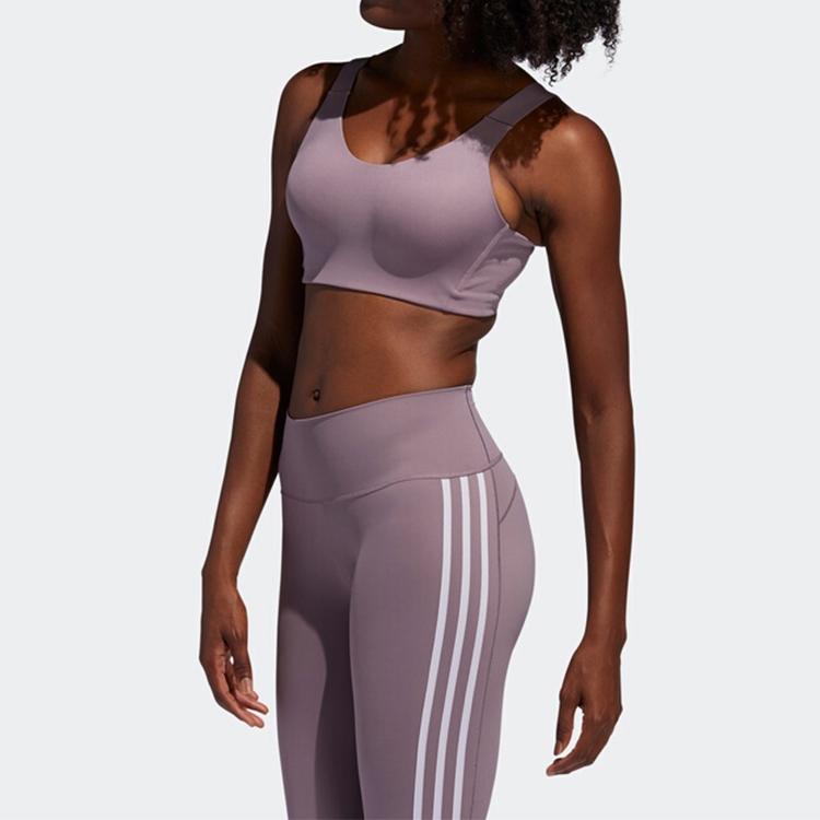 Adidas Sfi Alpha Bra High-Intensity Training Sports Bra Women Underwear Purple FJ7264