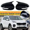 Для Kia Sportage KX5 2016-2019 наклейка на автомобиль, боковое зеркало заднего вида, крышка крыла, наружная дверь, чехол заднего вида, отделка из углеродного волокна
