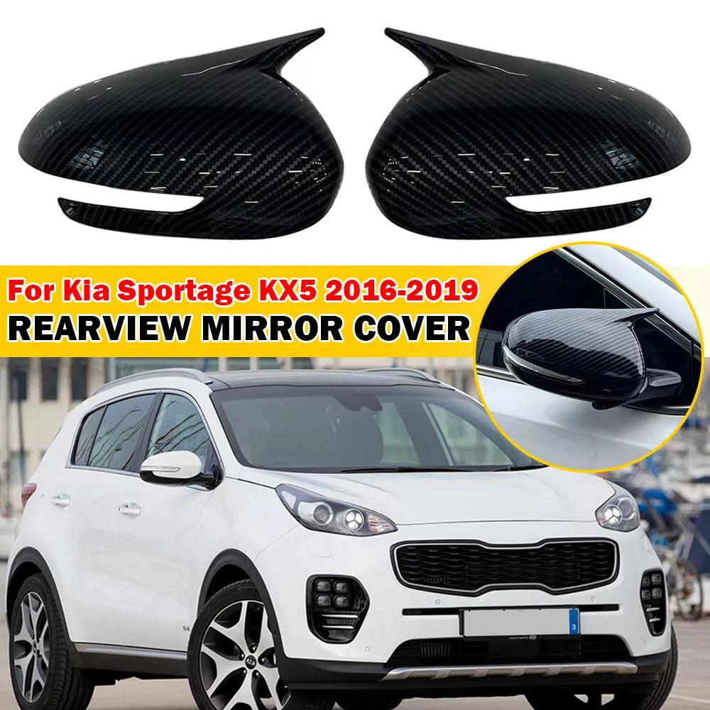 Для Kia Sportage KX5 2016-2019 наклейка на автомобиль, боковое зеркало заднего вида, крышка крыла, наружная дверь, чехол заднего вида, отделка из углеродного волокна