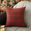 Рождественские клетчатые наволочки Чехол для подушки Кровать Диван Накидка Чехол для подушки Молния