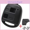 Ключ 2 Корпус Накладка Кнопок Переключателей Чехол Брелок Для Toyota Rav4 Yaris Prado Corolla Land Cruiser Previa Echo Tarago Alphard Pixis Rush