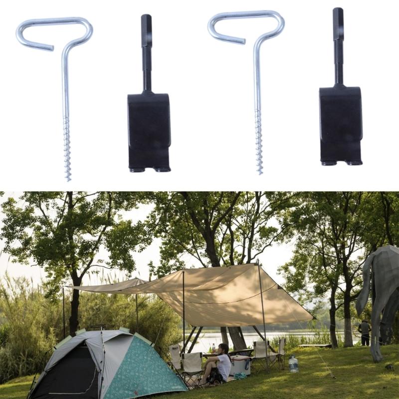 Якорные крепления для палатки для подледной рыбалки Адаптер Практичный инструмент для ледовых якорей Сверло Ледовый колышек Инструмент для зимнего кемпинга