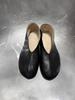 Whole Sheepskin~ Genuine Leather Round Head Shallow Mouth Single Shoes Women's One-pedal Flat-soled Small Leather Shoes Versatile and Simple Ladyshoes
