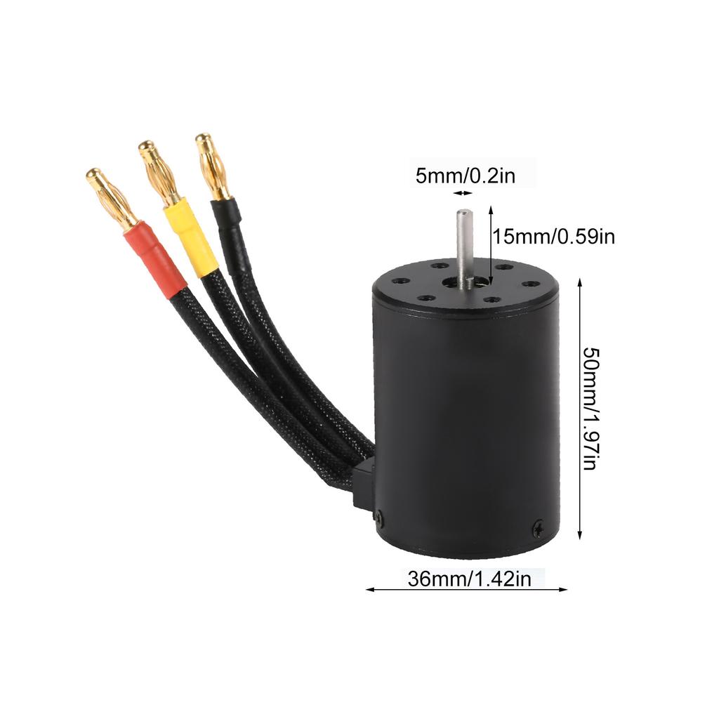 Замена бесщеточного двигателя 3650 4500KV для HSP HPI Wltoys 1:8   1:10 Деталь для радиоуправляемой машины и лодки