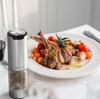 Circle Joy Stainless Steel Electric Pepper Grinder Rechargeable Home Sichuan Pepper And Sea Salt Grinder Seasoning Bottle Jar Set of Two