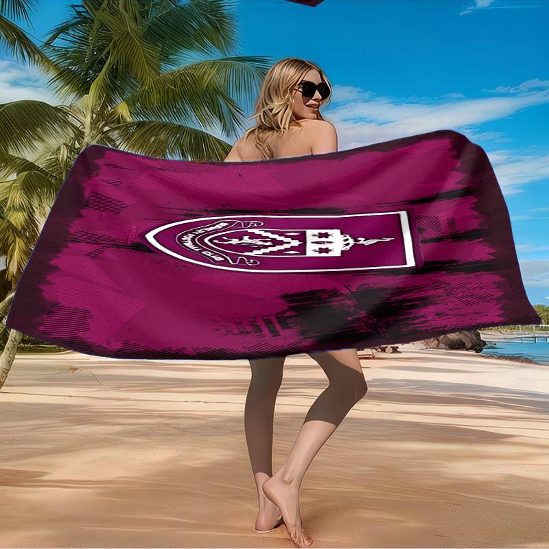 Football Club Burnley Beach Towel Microfiber Beach Towel, Lightweight and Quick-Dry, for Summer Travel, Swimming Pool Fan Birthday Gift
