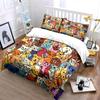 Cute Colorful Animal Pattern Bedding Duvet Cover Set  (1*Duvet Cover 2*Pillowcases, without duvet insert)