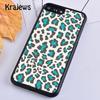 Krajews Zebra Print Blue Snap-On Soft Phone Case Cover для iPhone 14 5 6s 7 8 plus X XR XS 11 12 13 pro max Samsung S21 S22ultra