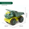 Large Dinosaur-Themed Engineering Toy Set: Tyrannosaurus Rex Excavator & Dump Truck, Durable & Educational Sliding Vehicles for Boys