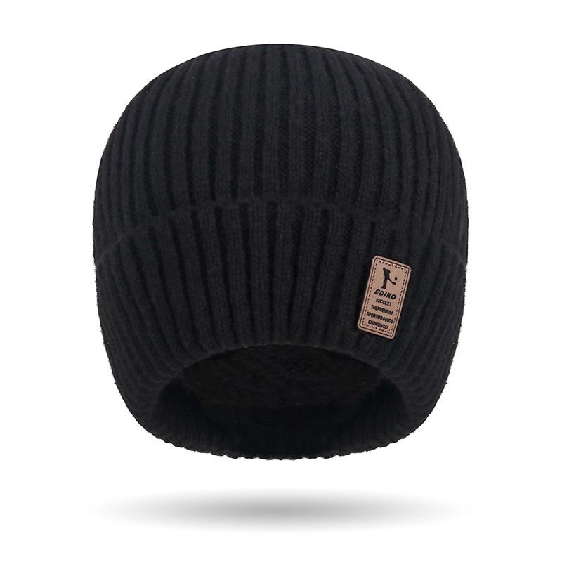 Осенне-зимняя мужская вязаная шапка, утепленная шапка, молодежная шерстяная шапка, женская шапка-пуловер для занятий спортом на открытом воздухе, шапка с рукавами