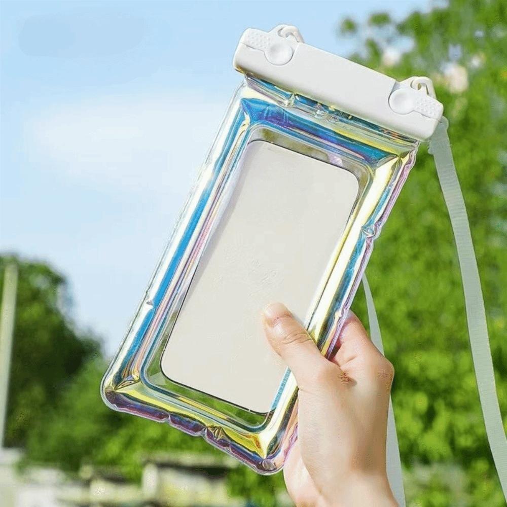 Touchable Screen Floating Airbag Pouch PVC Underwater Dry Bag Waterproof Phone Bag Outdoor Sports