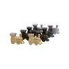 Board Game - ENGELHART - Metal Locomotives for Domino Mexican Train - 8 Pieces