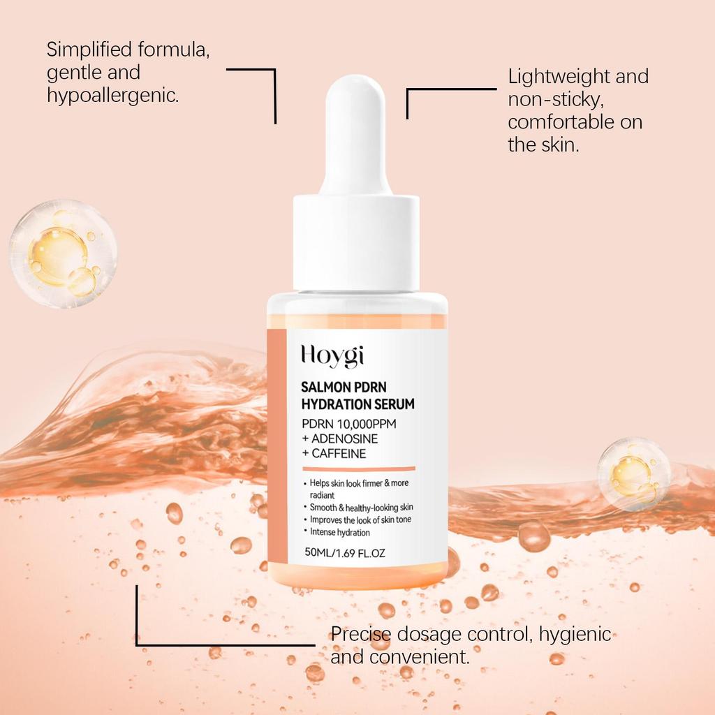 Salmon Facial Essence - Moisturizing & Brightening Face Serum - Hydrating & Soothing Formula for Clean